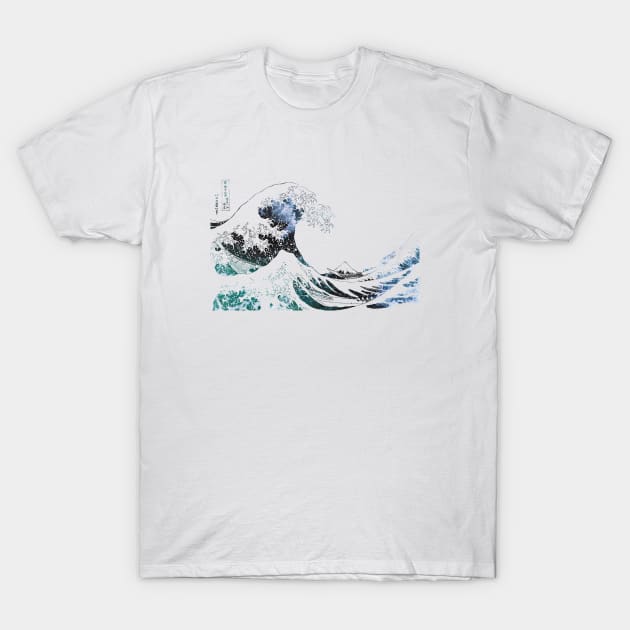 The Great Wave off Kanagawa-Ocean Waves T-Shirt by tonylonder